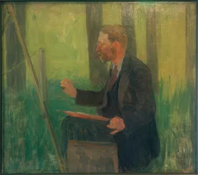 Thomas Herbst aan het werk