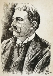 AZEVEDO, Aluisio de (1857-1913). Braziliaanse schrijver. Gravure.