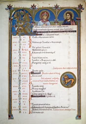 Antifonarium van St. Peter, c.1160 (verlichte pagina)