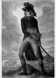Bernadotte Charles XIV (1763-1844) Koning van Zweden en Noorwegen (1818-44) - Portret van Charles XIV (Jean de Suede) (Jean Baptiste Bernadotte) (1763-1844) naar het schilderij van Hilaire Ledru