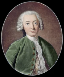 CLAUDE ADRIEN HELVETIUS. Engels filosoof (gravure)