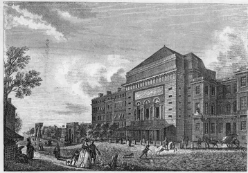 Buitenaanzicht van het Operatheater in Parijs, boulevard Saint Martin