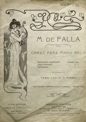 FALLA, Manuel de (1876-1946). Spaanse componist en pianist. Werken voor piano solo en voor piano en stem. Uitgegeven in Madrid.