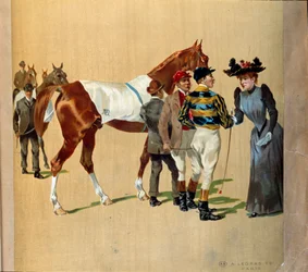 Paardenrennen: de laatste tips voor de race, begin 20e eeuw (print)