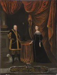Jean Georges I van Saksen en Madeleine Sibylle van Pruisen (olieverf op doek)