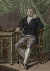Johann Gottlieb Fichte. Duits filosoof - Portret van Johann Gottlieb Fichte Duits filosoof