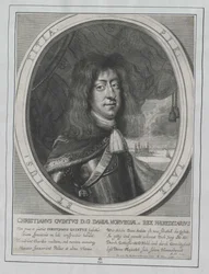 Koning van Denemarken Christian V.