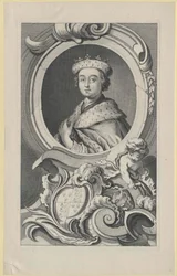 Koning van Engeland Eduard V. (afdruk)