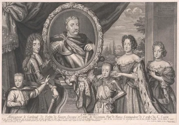 Koning van Polen Johann III Sobieski (druk)