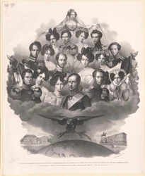 Koning van Pruisen Frederik Willem III (prent)