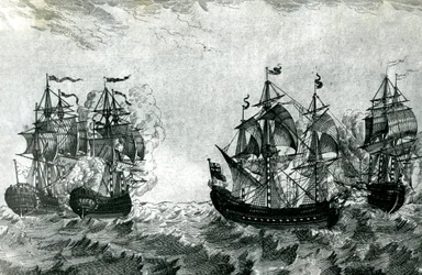 Le Maure nadert de Ruby: De Achilles in gevecht met de Koninklijke Eik (gravure)