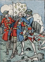 Louis Joseph Markies de Montcalm stierf (1712-1759) aan het hoofd van Franse troepen in Canada, voor Quebec