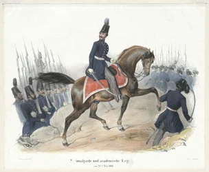 Nationale Garde en collegiale legioen op 26 mei 1848