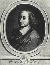 Blaise Pascal (1623-1662). Franse wiskundige, natuurkundige en filosoof. Gravure
