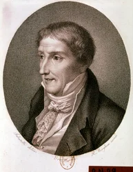 Portret van Alessandro Volta (gravure)
