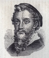 Portret van Antonio Allegri - Correggio (gravure)