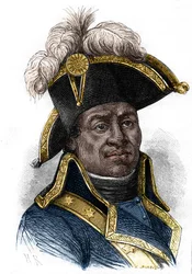 Portret van Francois Dominique Toussaint dit "Toussaint-Louverture", Haïtiaans staatsman.