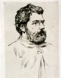 Portret van Georges Bizet (tekening)