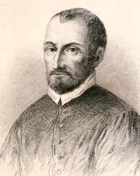 Portret van Giovanni Palestrina (ets)