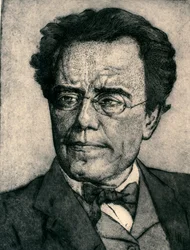 Portret van Gustav Mahler (ets)