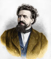 Portret van Hermann von Lingg .