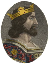 Portret van Hugues I Capet, koning van Frankrijk