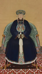 Portret van Lady Wanyan, eerste vrouw van prins Hongming (1705-1767)