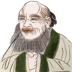 Portret van Lao Tseu, Chinees filosoof.