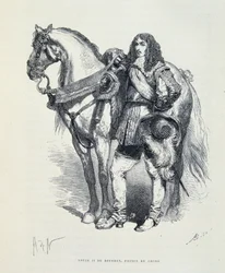 Portret van Lodewijk II van Bourbon, prins van Condé (bekend als Le Grand Condé) (Bourbon-Conde)