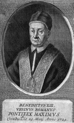 Portret van paus Benedictus XIII, 243e paus.