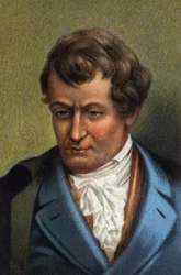 Portret van Robert Fulton, Amerikaans ingenieur (chromo)