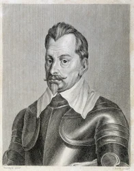 Portret van de Duitse legerleider Wallestein.