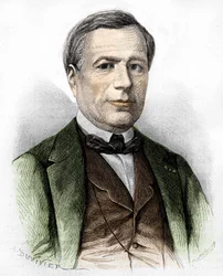 Portret van Xavier MARMIER Schrijver, dichter, reiziger, vertaler van Noordelijke literatuur.