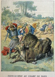 Pépin de Korte op Champ de Mars rond 750.