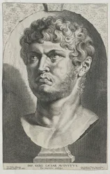 Romeinse keizer Nero (afdruk)