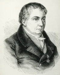 SCHLEGEL, Friedrich von (1772-1829). Duitse dichter, criticus en geleerde. Kritische leider van de Duitse Romantiek. Gravure