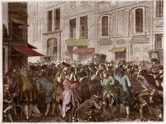 De rue Quincampoix, ten tijde van het systeem van John Law