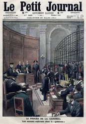 Het proces van de Camorra (Napolitaanse maffia): de aanklachten die Erricone in de "gabbione" plaatst voor het hof van assisen in Viterbo, Italië voor de moord op Gennaro Cuocolo en zijn vrouw.