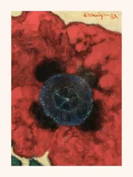 Artur Nikodem Poppy Flower met witte rand