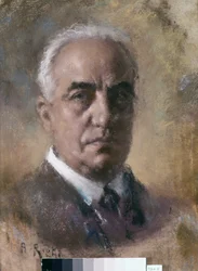 Portret van Umberto Menotti Maria Giordano (olieverfschilderij)