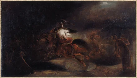 Lénore, les morts vont vite, ca. 1830 (olieverf op doek)