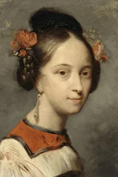 Portret van de ballerina Marie Taglioni