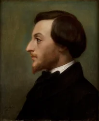 Portret van de schrijver Louis Ratisbonne