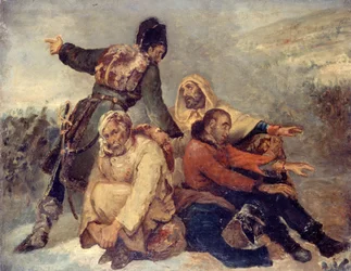 Vier soldaten van het leger op de vlucht