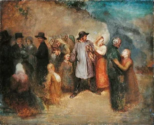 Scène van een exodus, c.1858
