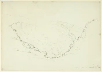 Caldera van de Vesuvius, Napels, Italië, 1841