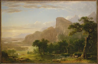 Landschapsscène uit "Thanatopsis