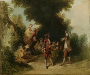 Mannelijkheid, naar Nicholas Lancret