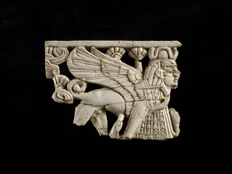 Sfinxfragment uit Fort Shalmaneser, Nimrud, Assyrisch, 8e eeuw v.Chr.