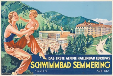 Semmering zwembad, 1930s